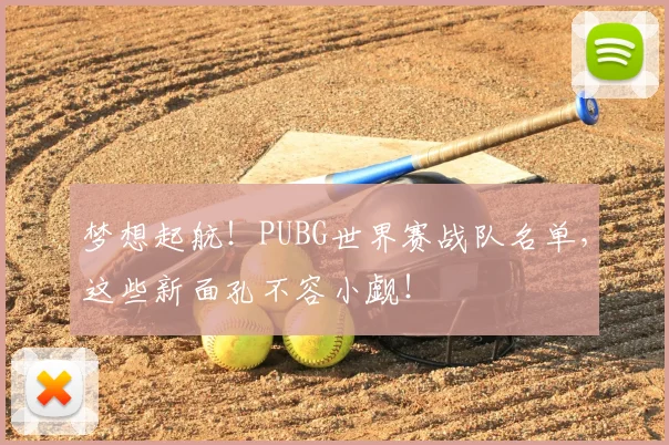 梦想起航！PUBG世界赛战队名单，这些新面孔不容小觑！